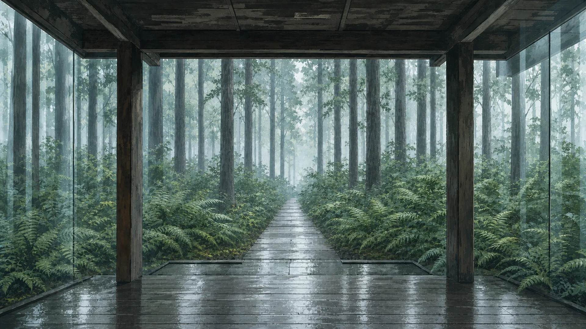 森雨のガラス亭 · 昼